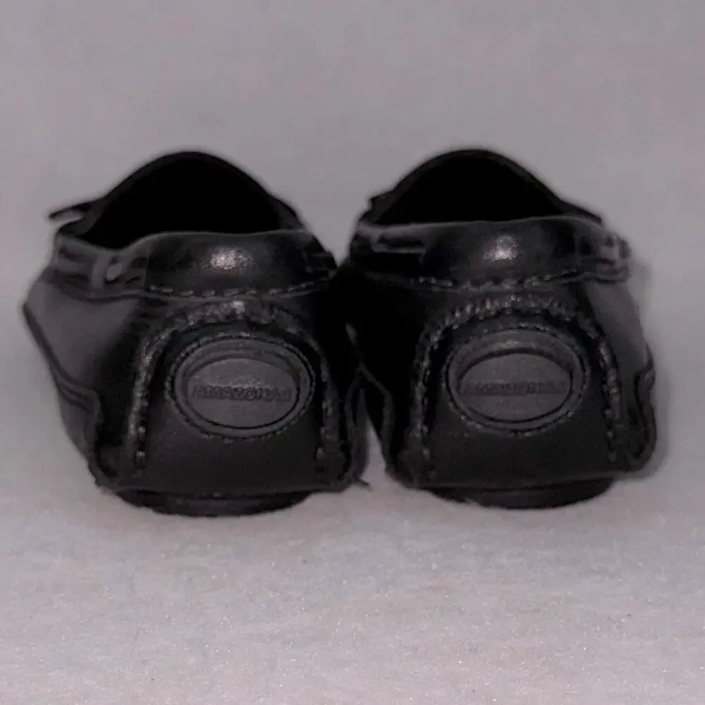 Women’s Orvis Leather Driving Shoes Moccasins Black Kiltie Tassel Loafers size 6